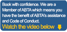 Book with confidence. We are a Member of ABTA which means you have the benefit of ABTA's assistance and Code of Conduct. Watch the video below to find out more Book with confidence. We are a Member of ABTA which means you have the benefit of ABTA's assistance and Code of Conduct. Watch the video below to find out more