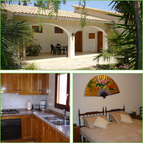 Terrace and interior of Jasmin Villa La Datcha, Spain