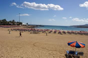 The wide sandy beach of Caleta de Fuste