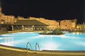 Evening view of the Elba Sara Hotel