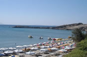 kos beach scene