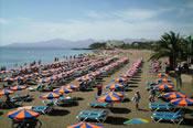 The popular main beach