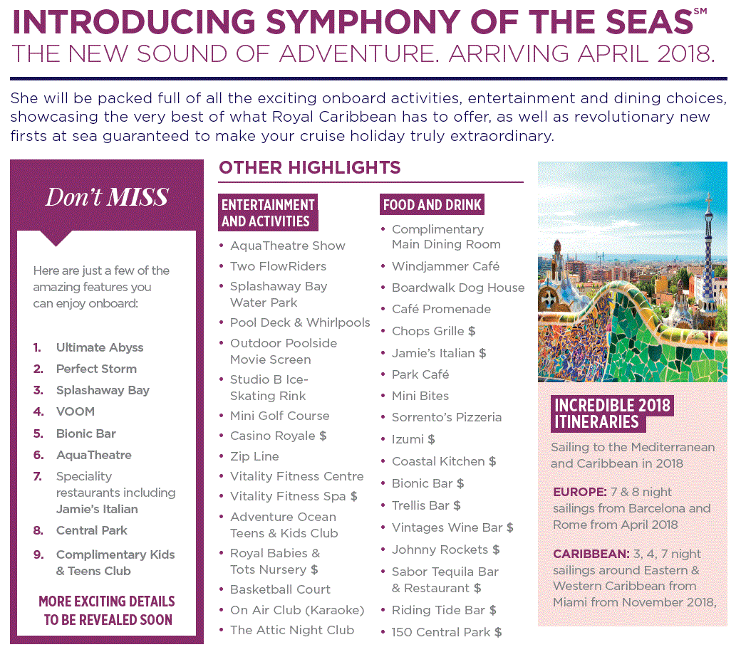 42+ Symphony Of The Seas Cost To Build Pics - Symphony of The World